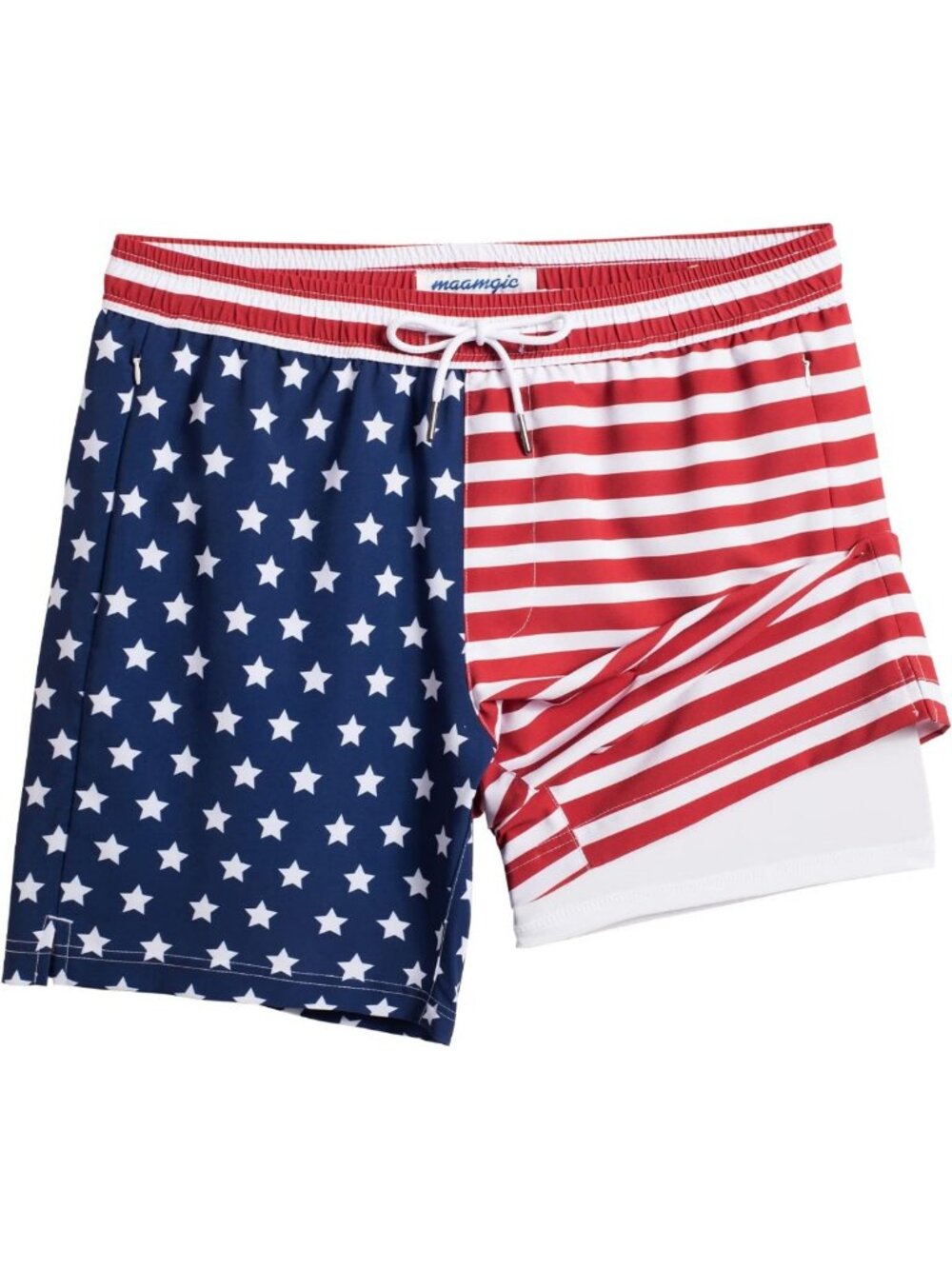 Men's 2-in-1 Swim Trunks & Board Shorts - Quick-Dry, 7 Inch Swim Suits